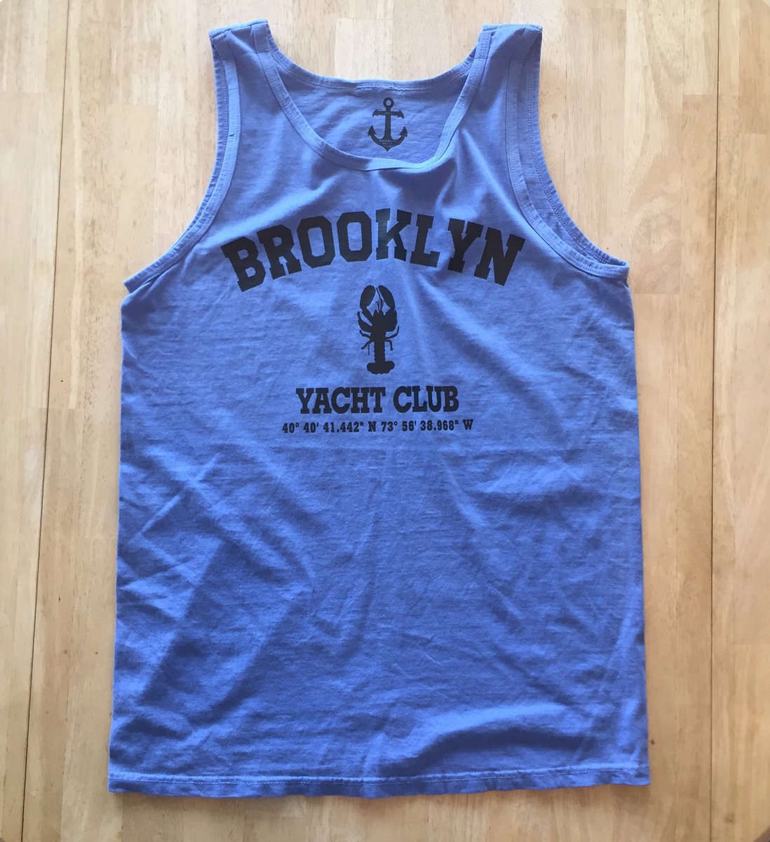 Brooklyn Yacht Club — Brooklyn Yacht Club GPS tee - Blue Fade