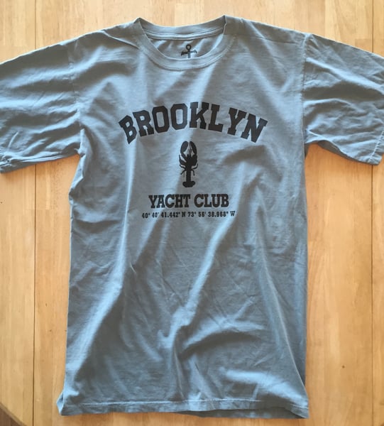 Image of Brooklyn Yacht Club "GPS" tee - Blue Fade