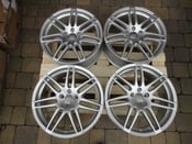 Image of Genuine Audi A6 C6 Le Mans RS4 Twin Spoke 19" 5x112 Alloy Wheels