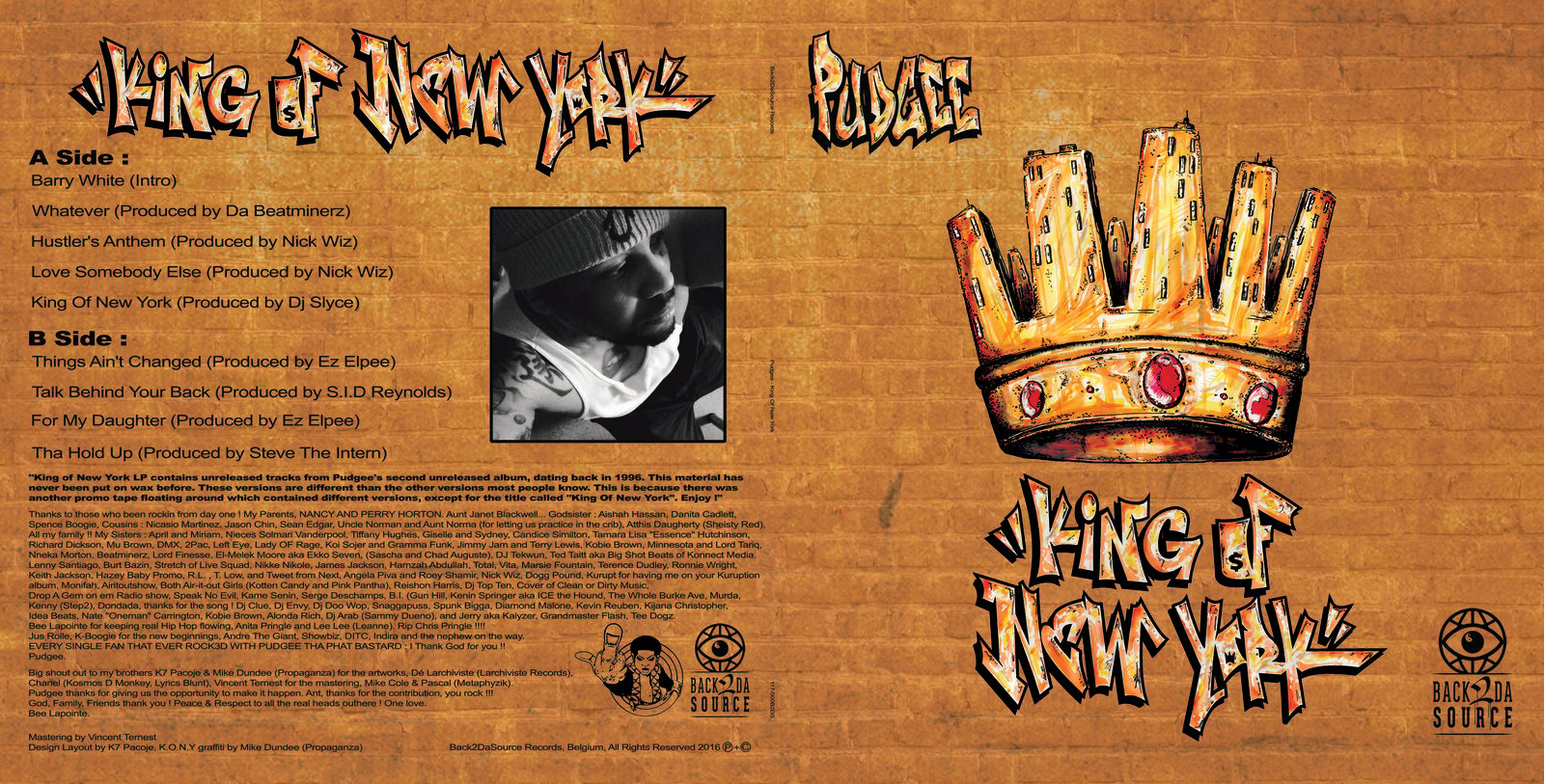 Pudgee New York King Of - Phat Cassette Bastard – Records of tha