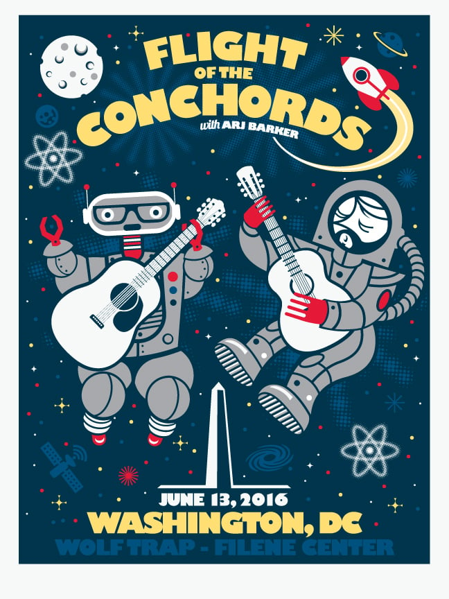 F4D Studios — Flight of the Conchords Washington DC Poster