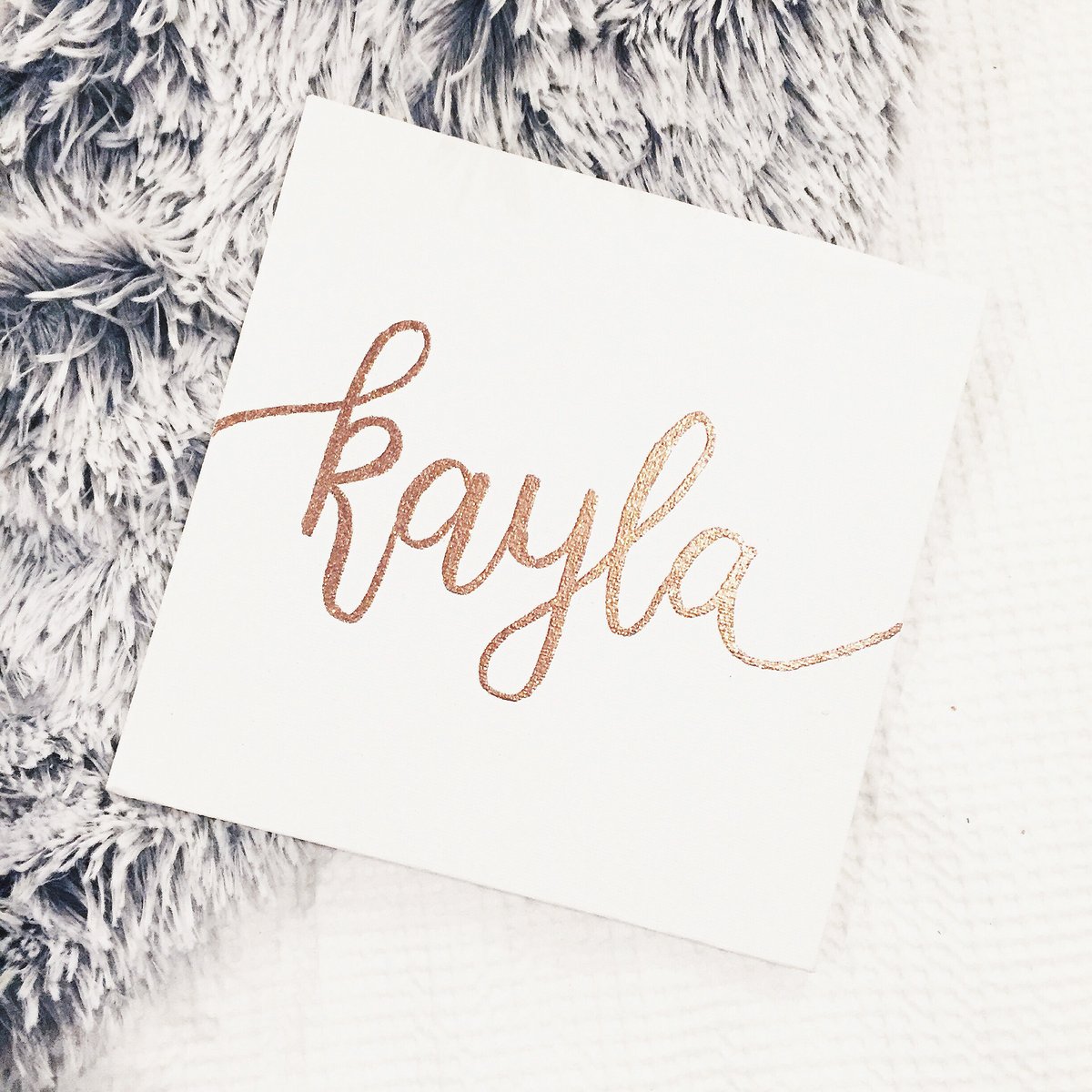 Embossed Name / With Love, Lauren