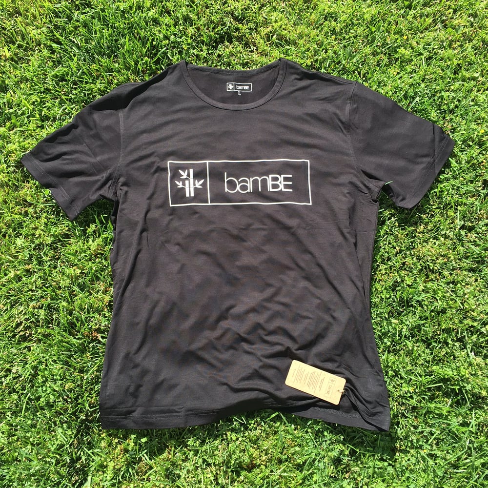 Image of Mens Black Logo Tee