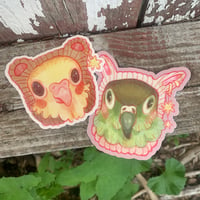 Image 1 of bird beanie stickers