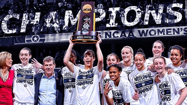 Image of Uccon Huskies women's Basketball championship Edit (PSD)