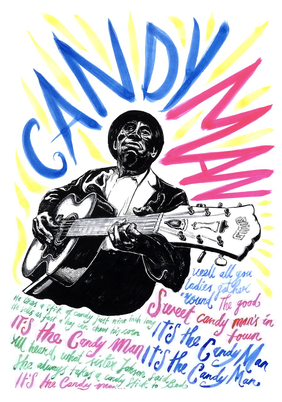 Image of Mississippi John Hurt 'Candy Man' Portrait