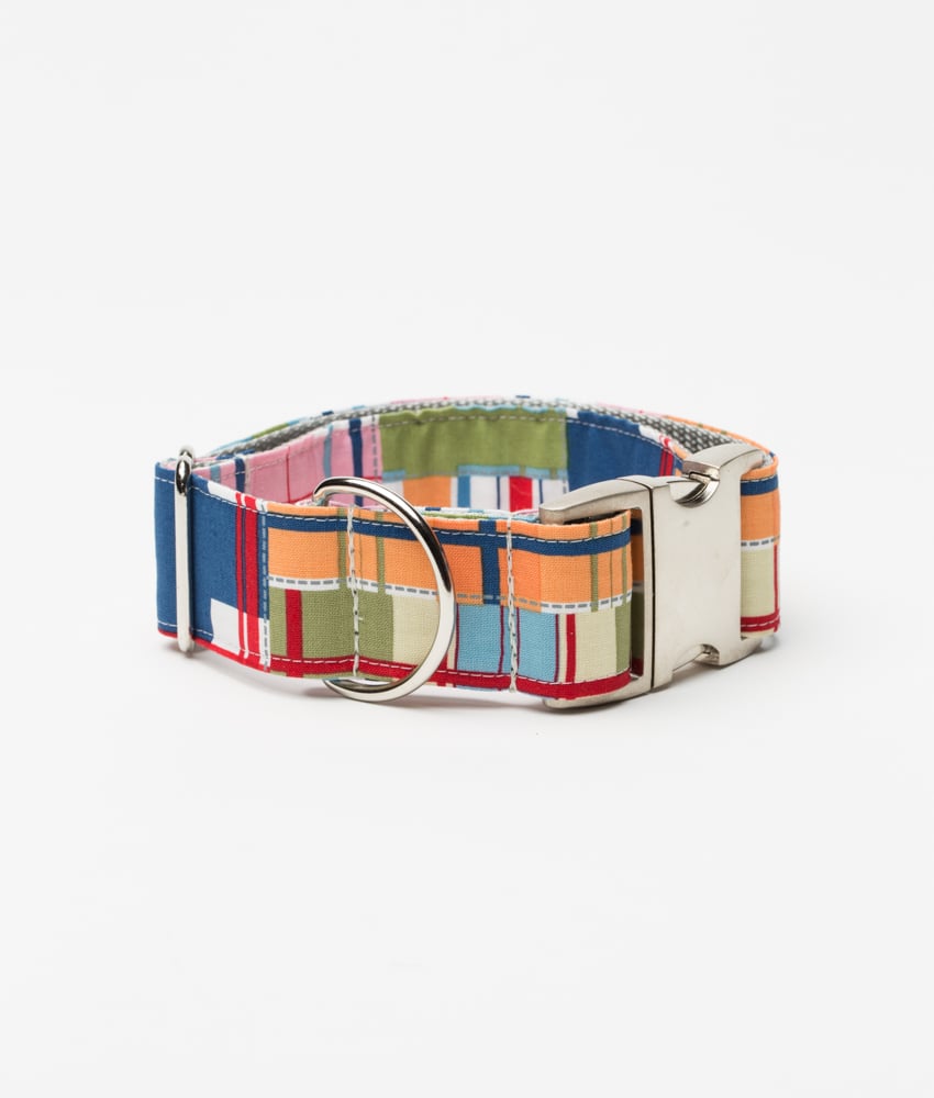 Madras Plaid - Dog Collar