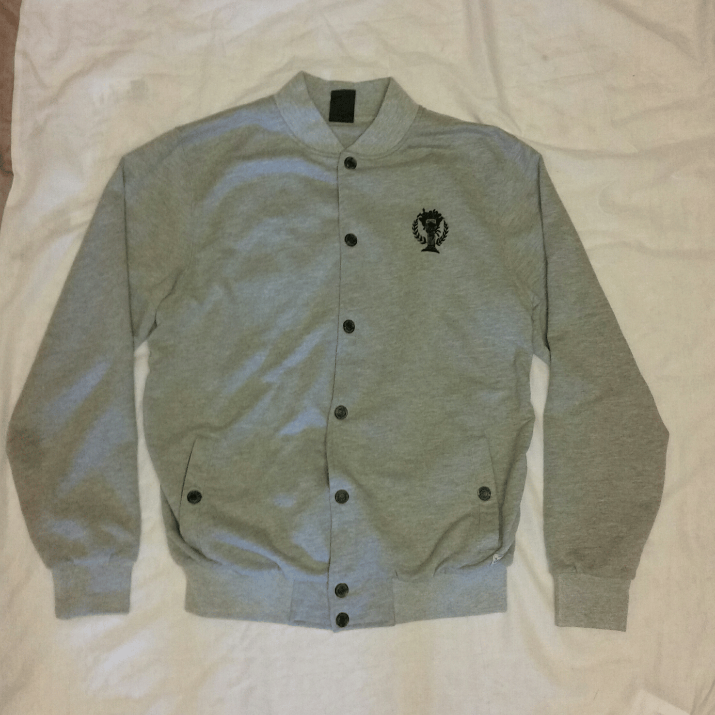 CROOKS AND CASTLES ELITE MEDUSA STADIUM JACKET - M