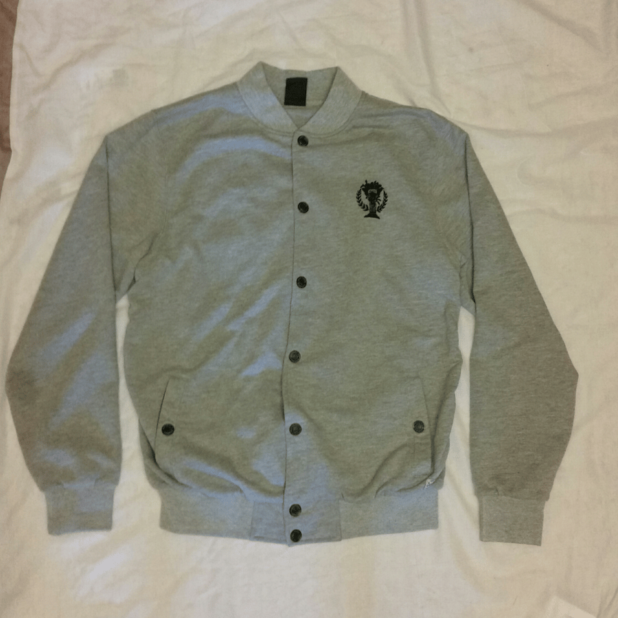 Image of CROOKS AND CASTLES ELITE MEDUSA STADIUM JACKET - M