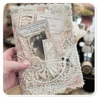 Image 12 of slow stitch kit - Rose Fabric sewing book and needle book