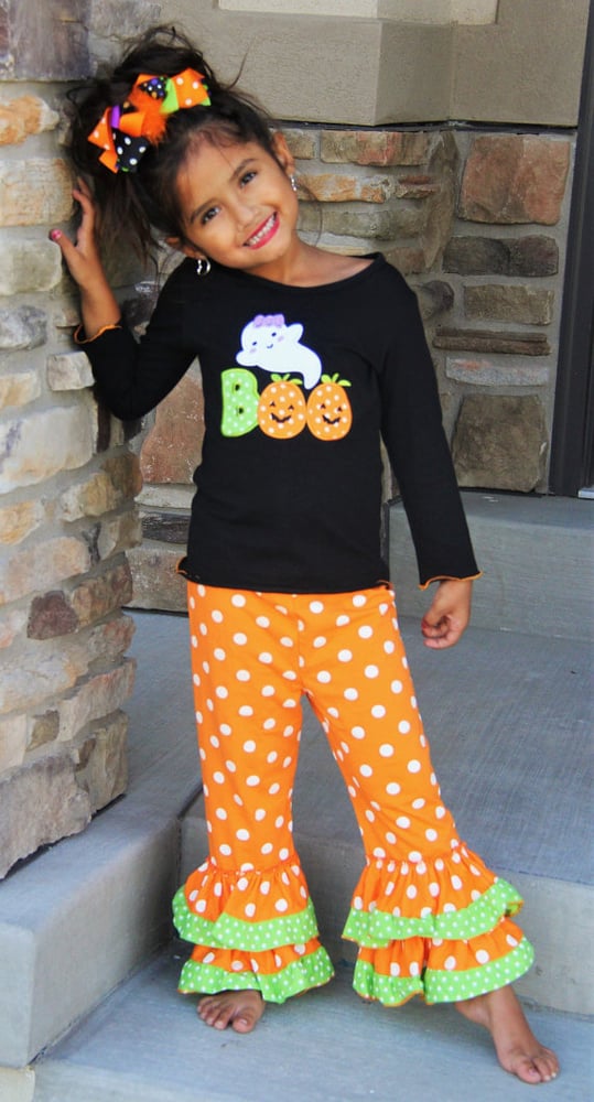 Infantile — Bootiful Boutique Halloween Girl Outfit, Ghost Shirt