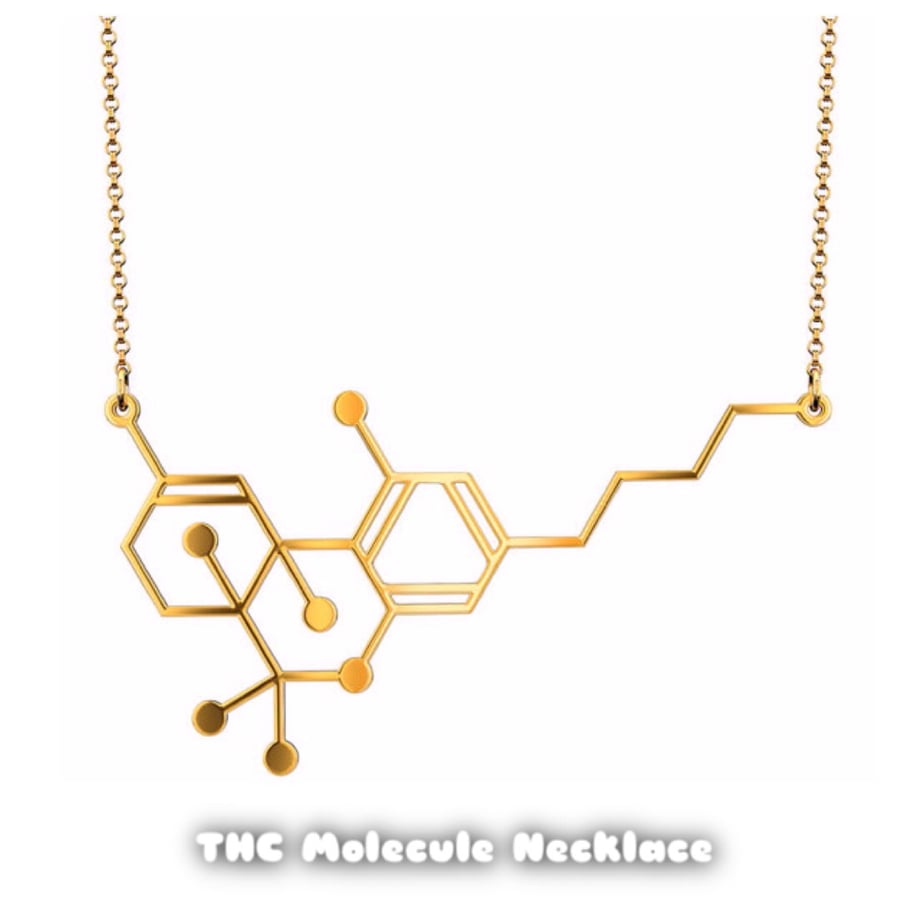 Image of THC Molecule Necklace