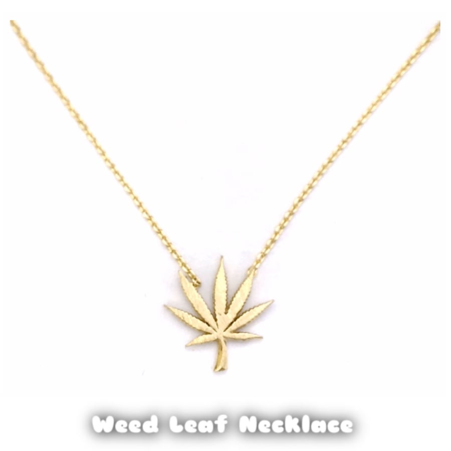 Image of Weed Leaf Necklace