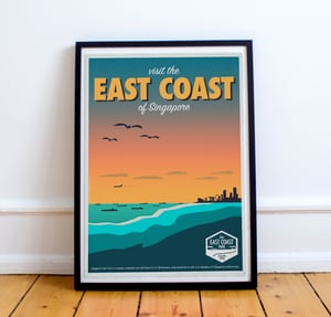 Image of East Coast Vintage-Style Travel Poster