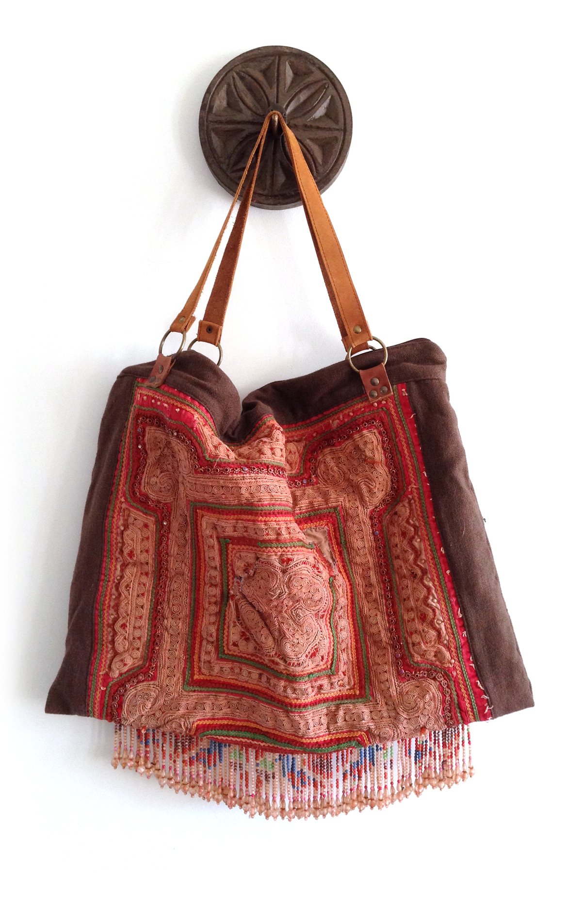 Image of Brown Hobo Large Overnight Bag