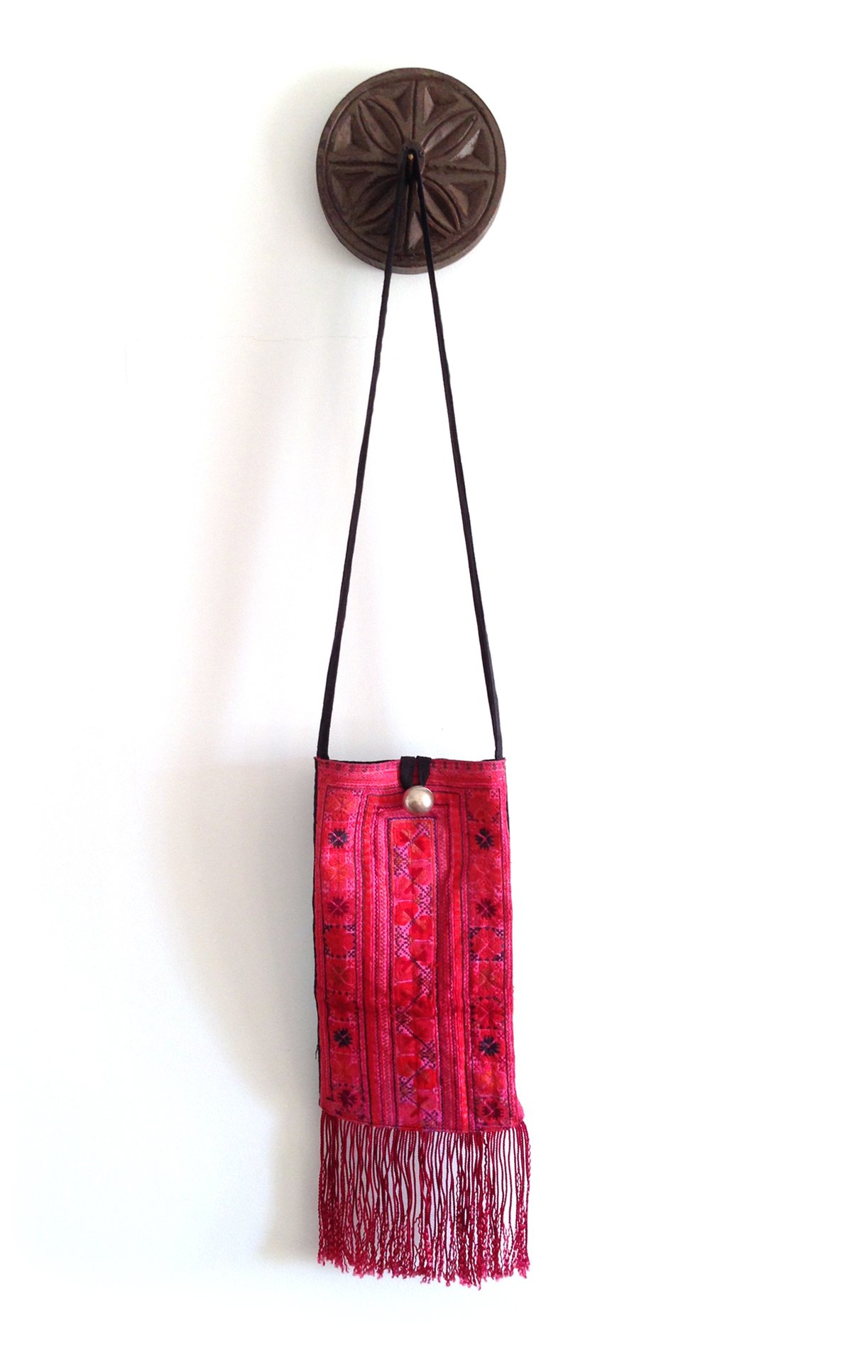 Image of Pink Festival Fringe Cross Body Bag