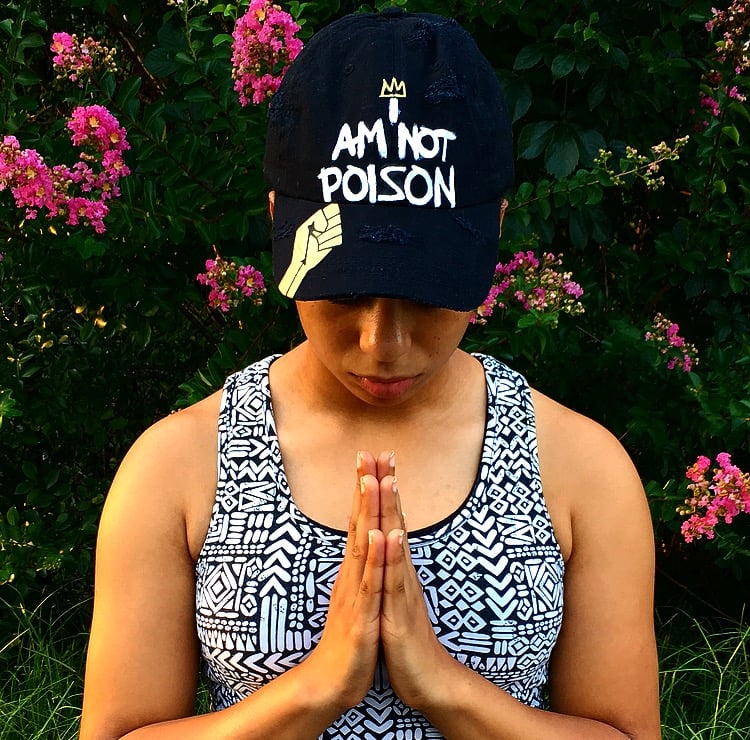 Image of "I AM NOT POISON" Dad Hat