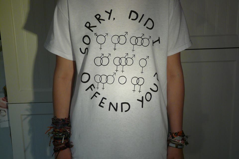 Image of "Hearts not Parts" Sorry, did I offend you? T-shirt