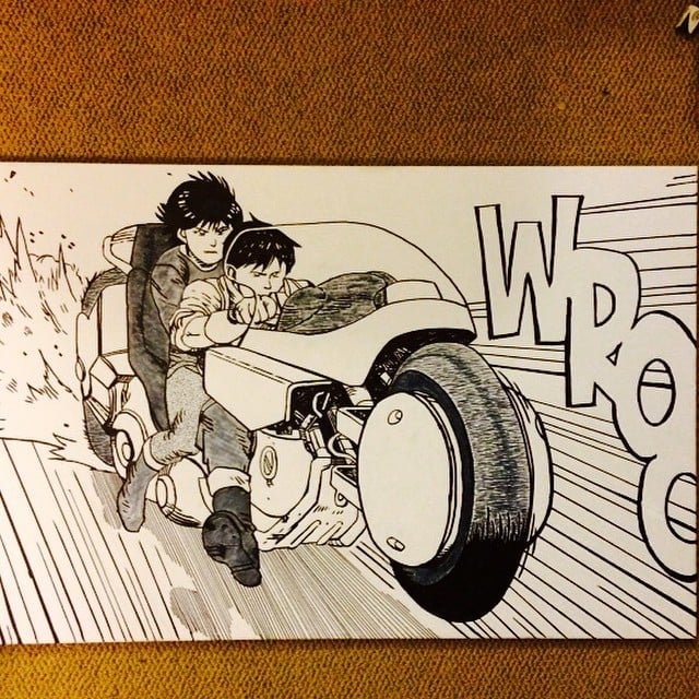 The Mind Roams Anime Paintings Manga Paintings More Akira Still Lives Among Us