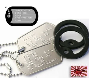 Image of CCJMC Personalised Embossed Steel Tags