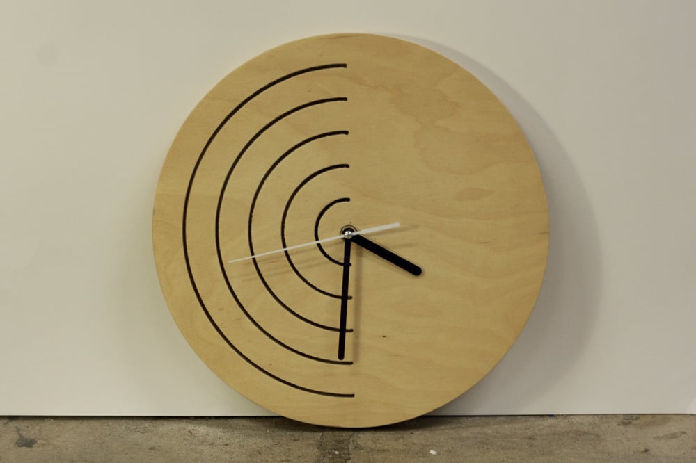 Image of Plywood Path Clock