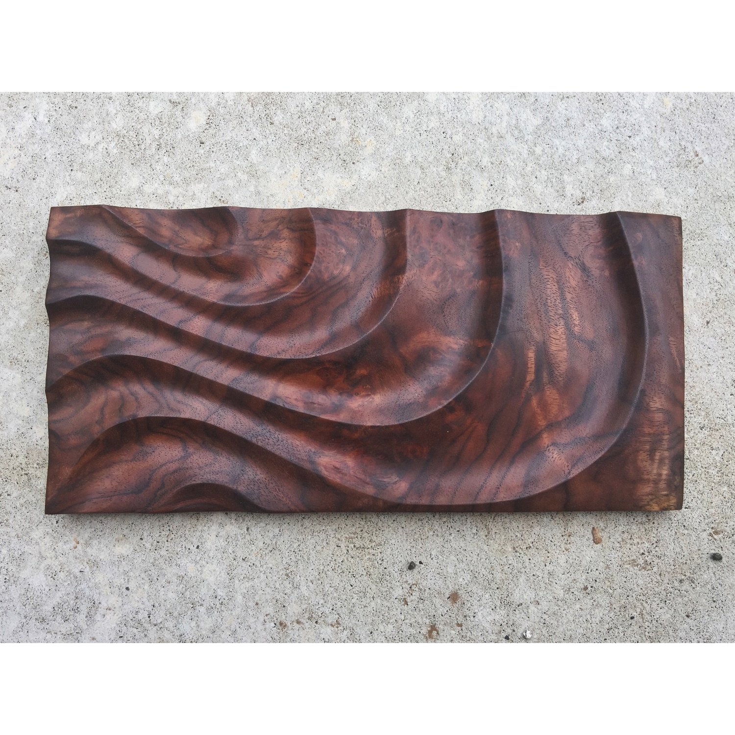 Image of Ebb and flow. Walnut burl wall hangings