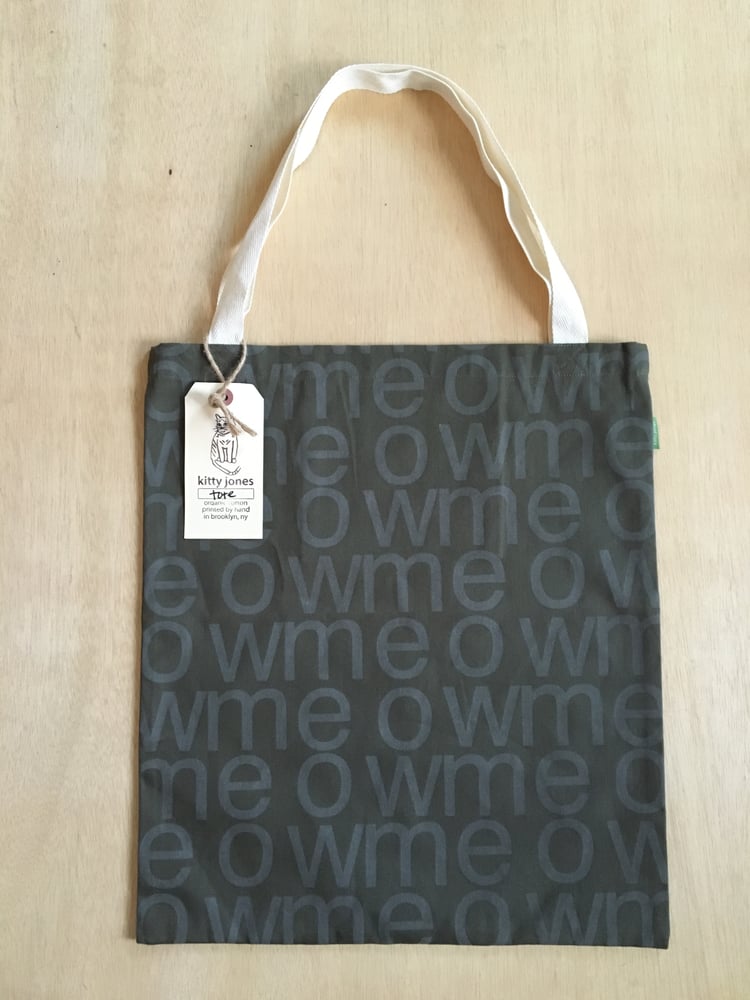 Image of meow tote (olive)