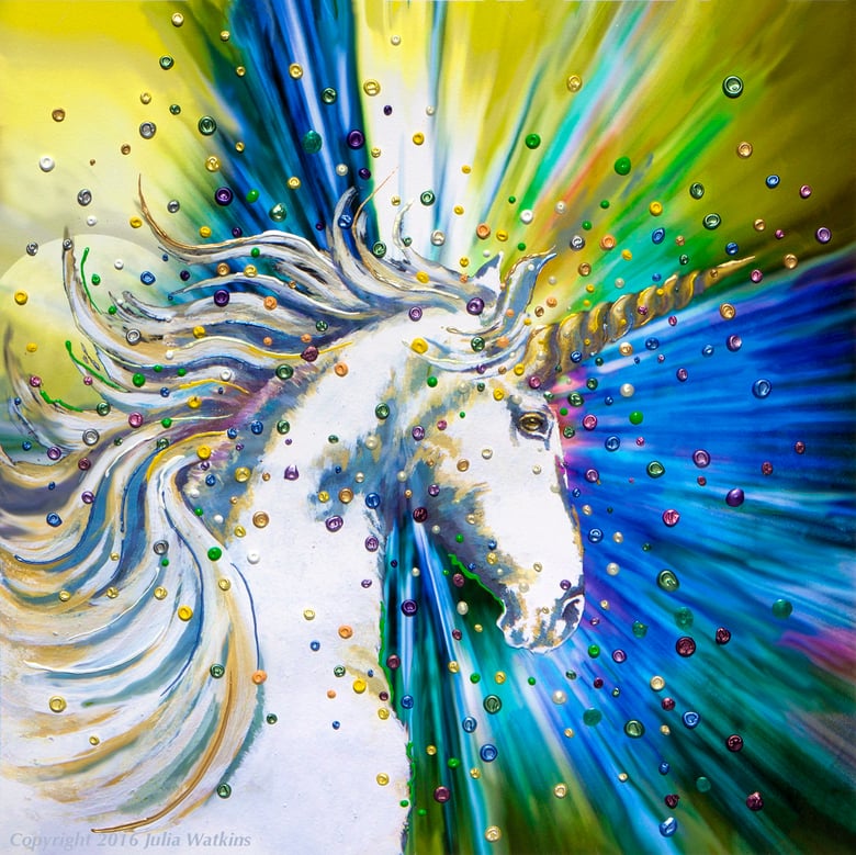 Image of Unicorn Magic Energy Painting - Giclee Print