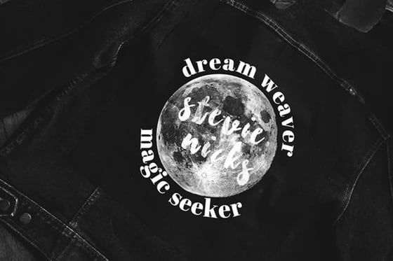 Image of dream weaver. magic seeker. stevie nicks patch