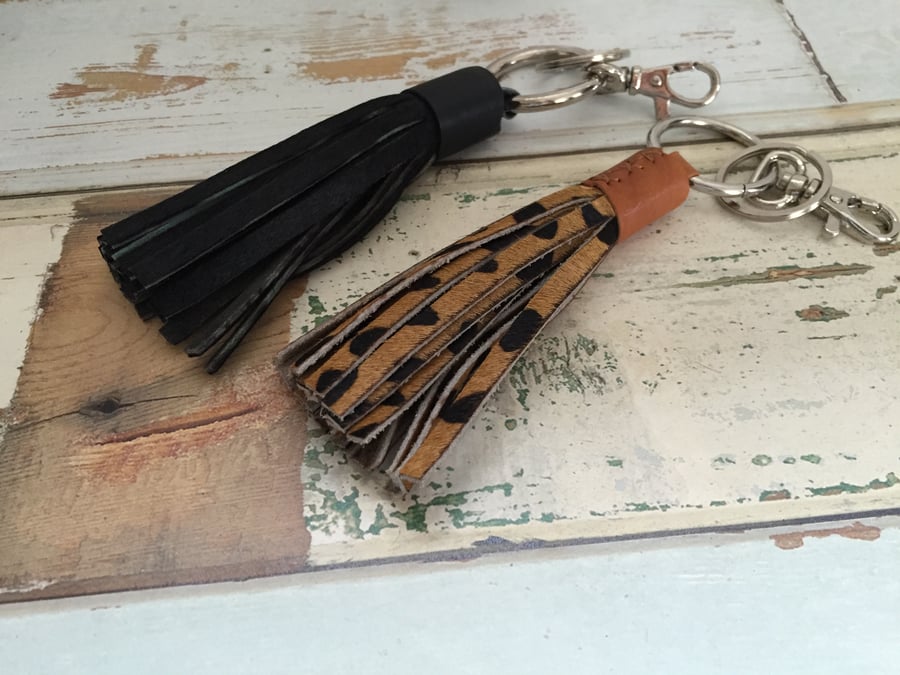 Image of Patina Tassel Keychain