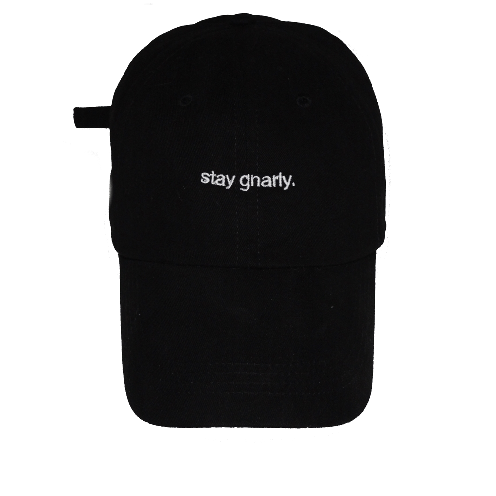 Image of Stay Gnarly Dad Hat Black (Embroidered)
