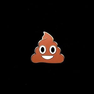 Image of 💩 Riot Style Poop Emoji Enamel Pin