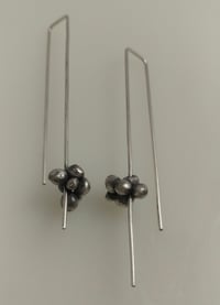 Image 1 of Silver Bubble Earrings