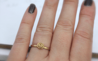Image 3 of briar rose ring . 14k yellow gold