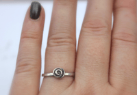 Image 9 of sterling silver briar rose ring