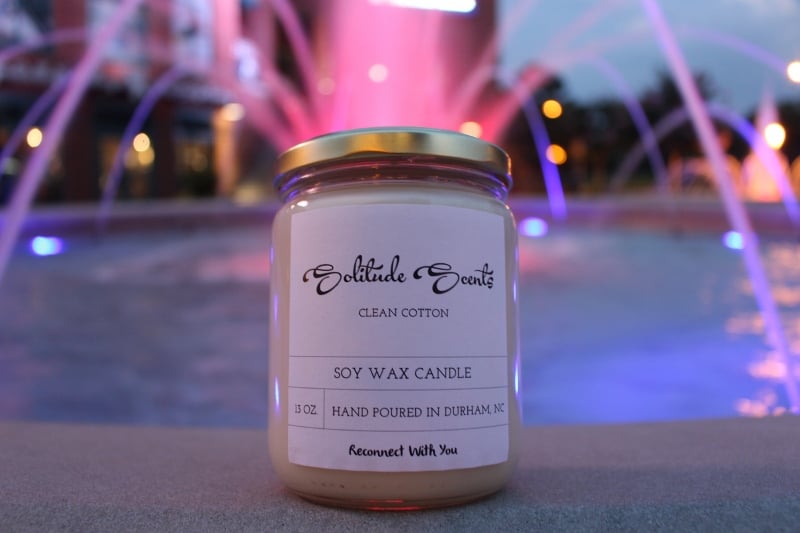 Image of 13 oz. Clean Cotton Soy Wax Candle