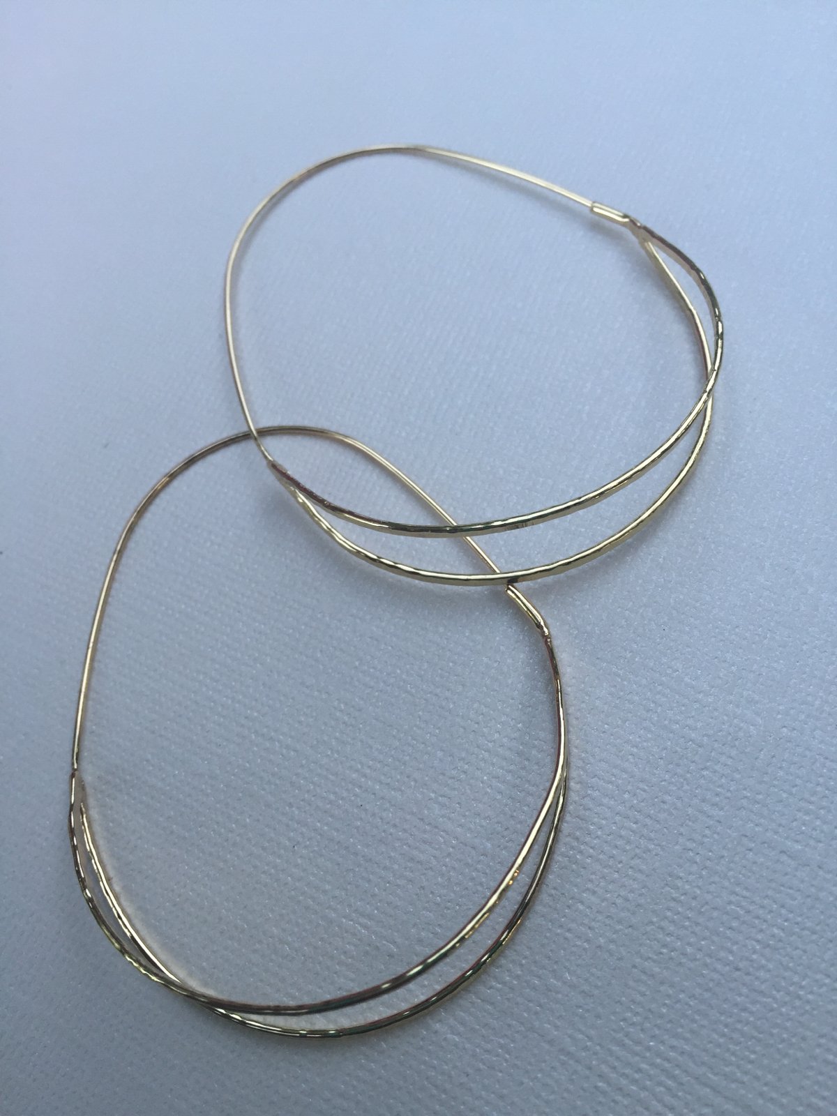 Image of Wire Double Hoop Earrings