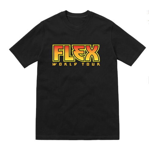 Image of Black Flex World Tour Shirt