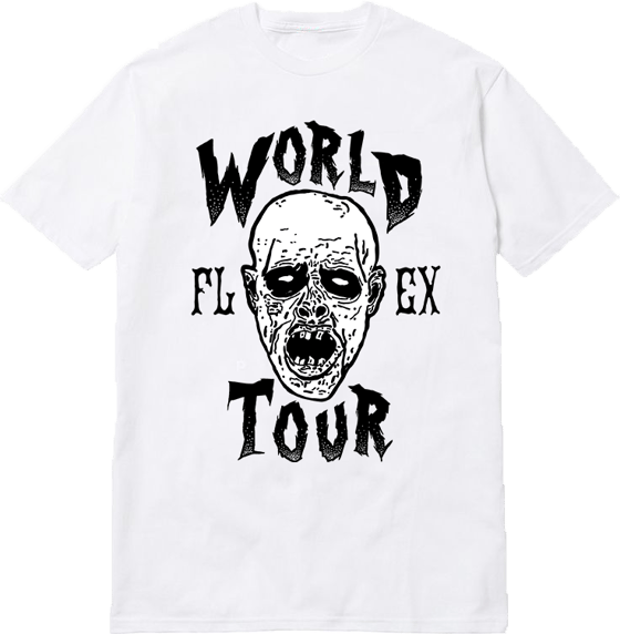 Image of White Flex World Tour Shirt