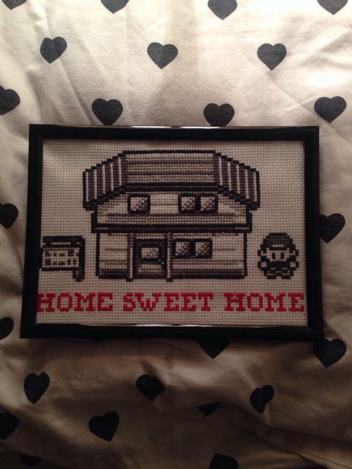 Image of HOME SWEET HOME Pokemon across Stitch