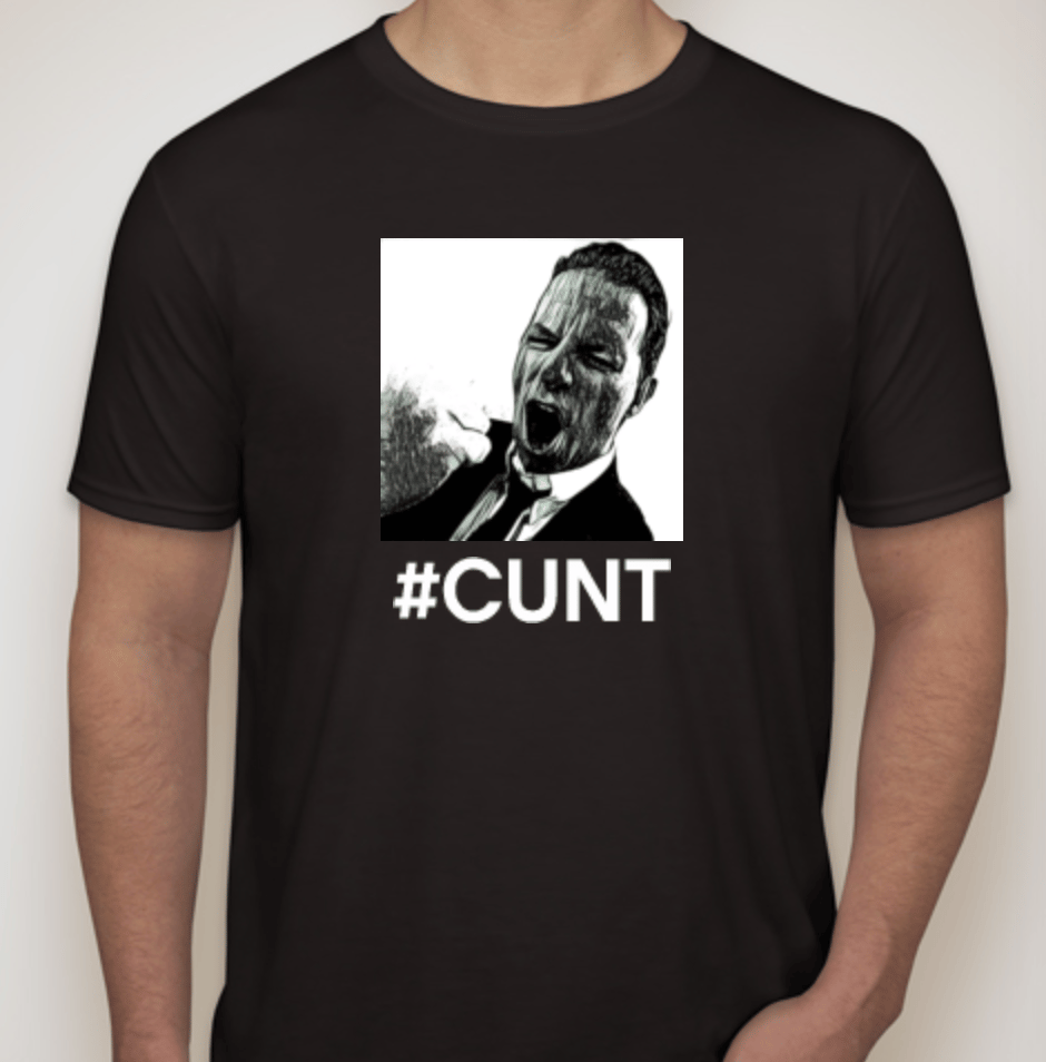 Image of NEW! MR&B #CUNT Softstyle jersey t-shirt (BLACK)