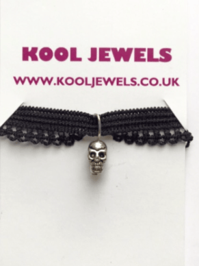 Image of Kool Jewels Mini Skull Charm Choker