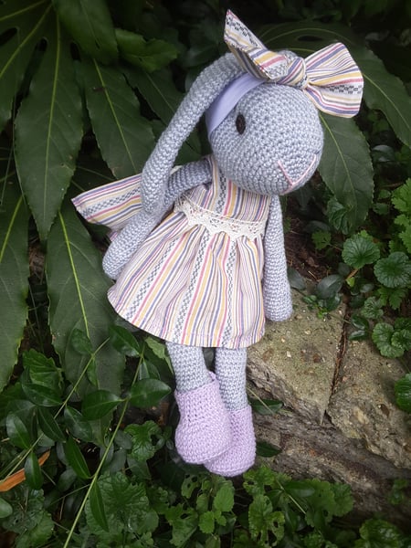 Image of crocheted bunny, 41 cm