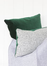 Image 2 of Galaxy Velvet Green Cushion Cover - Square