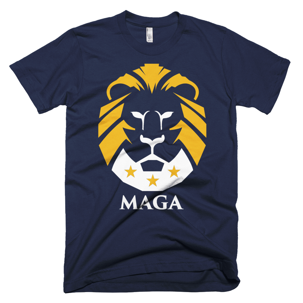 Image of Trump LION T Shirt -- MAKE AMERICA GREAT AGAIN ---