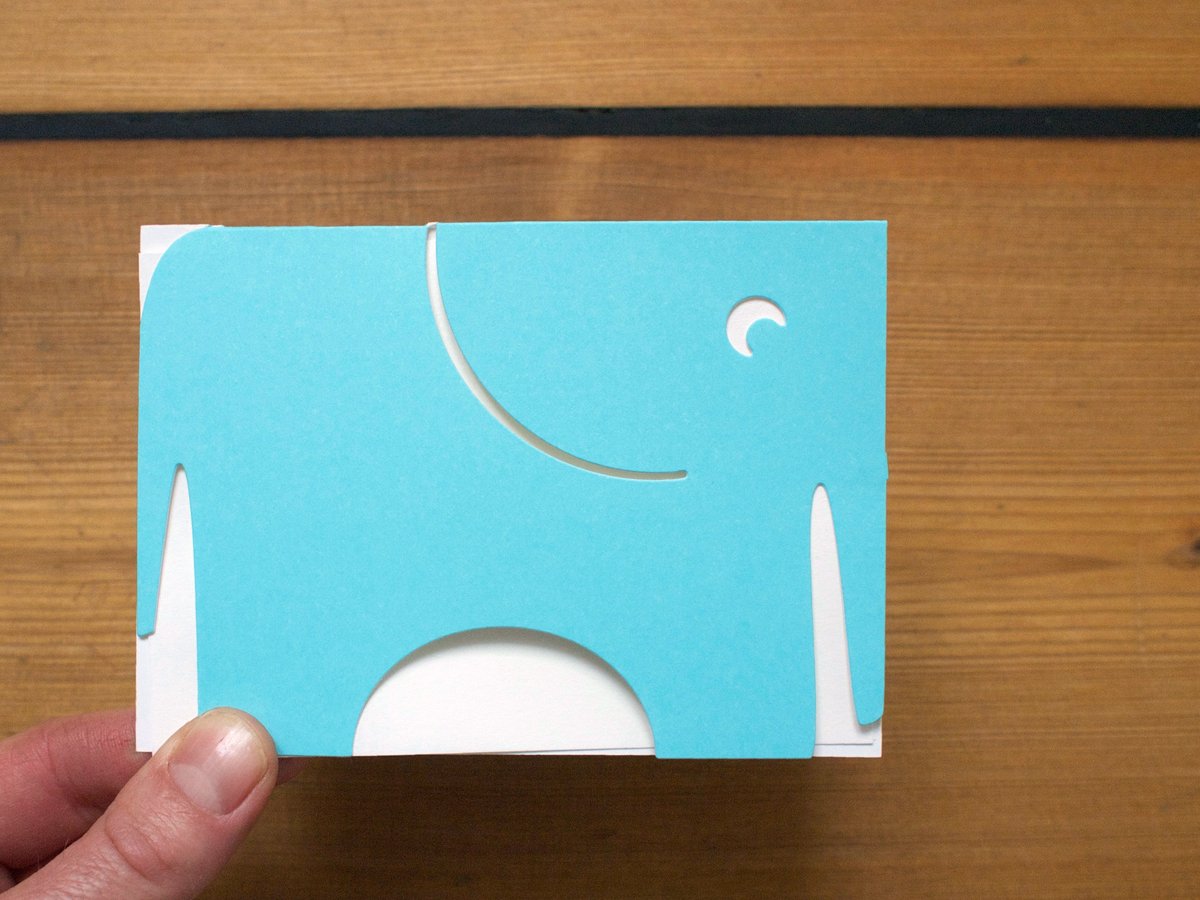 Image of 2 x The Blue Elephant Cards