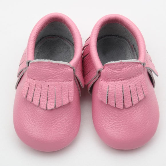 Image of Perfectly Pink - Genuine Leather Moccasins