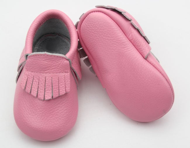 Image of Perfectly Pink - Genuine Leather Moccasins