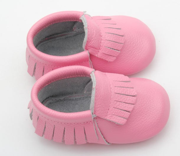 Image of Perfectly Pink - Genuine Leather Moccasins