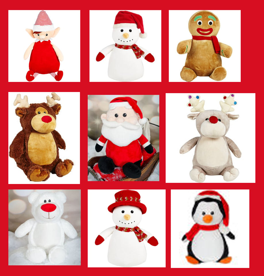 Image of Embroidered Stuffed Animals 